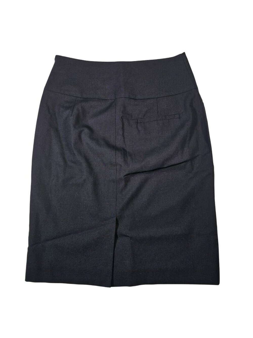 Banana Republic NWT Stretch Wool Midi Pencil Skirt Lined 27x23" Size 6 Black